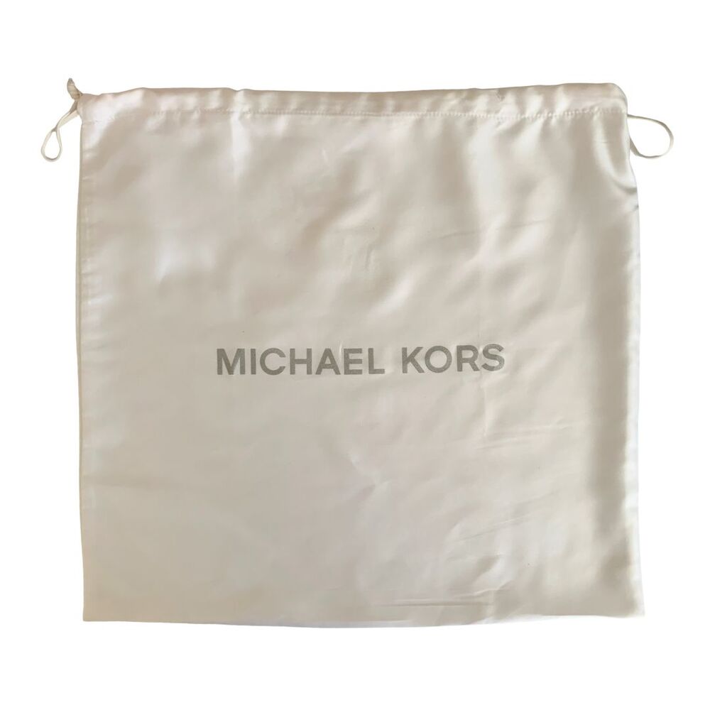 Michael Kors Silky White Drawstring Dust Bag Storage Bag 16" x 14" - Picture 3 of 4
